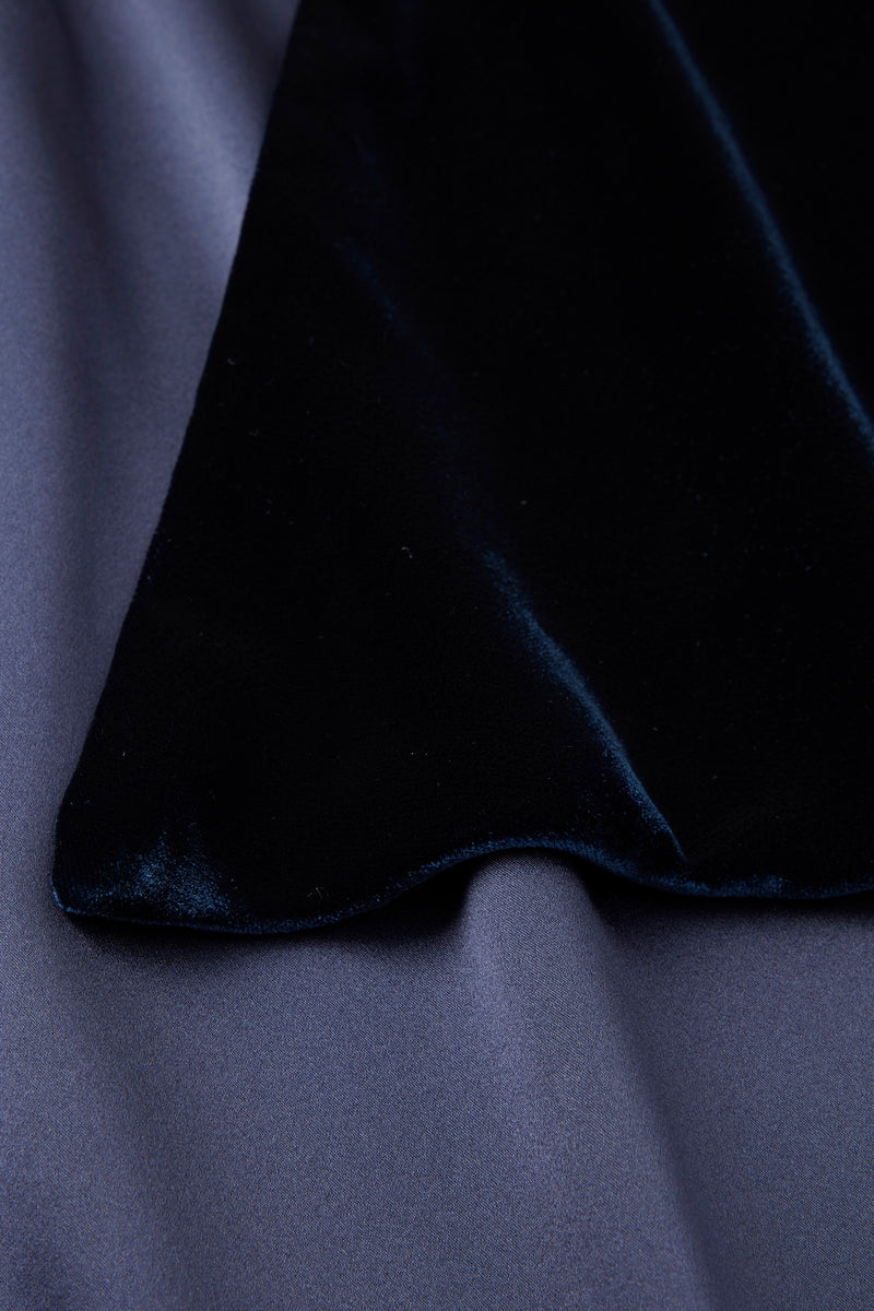 Load image into Gallery viewer, Velvet and Silk Wrap Navy