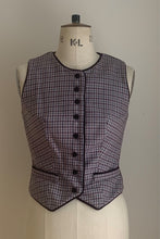 Load image into Gallery viewer, Waistcoat Houndstooth Tweed High Neckline ARCHIVE SALE