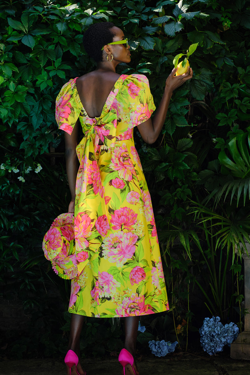 Load image into Gallery viewer, Fitzgerald Dress Mimosa Print ARCHIVE SALE