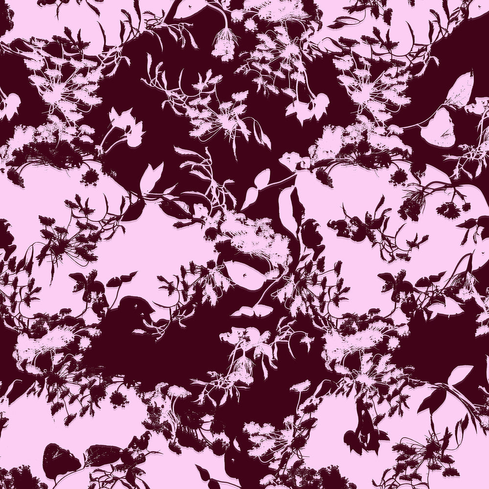 Load image into Gallery viewer, Lilac Floral Tiles Crepe De Chine