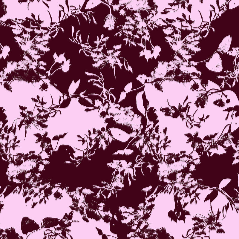 Load image into Gallery viewer, Lilac Floral Tiles Crepe De Chine