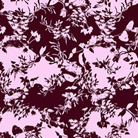 Load image into Gallery viewer, Lilac Floral Tiles Crepe De Chine