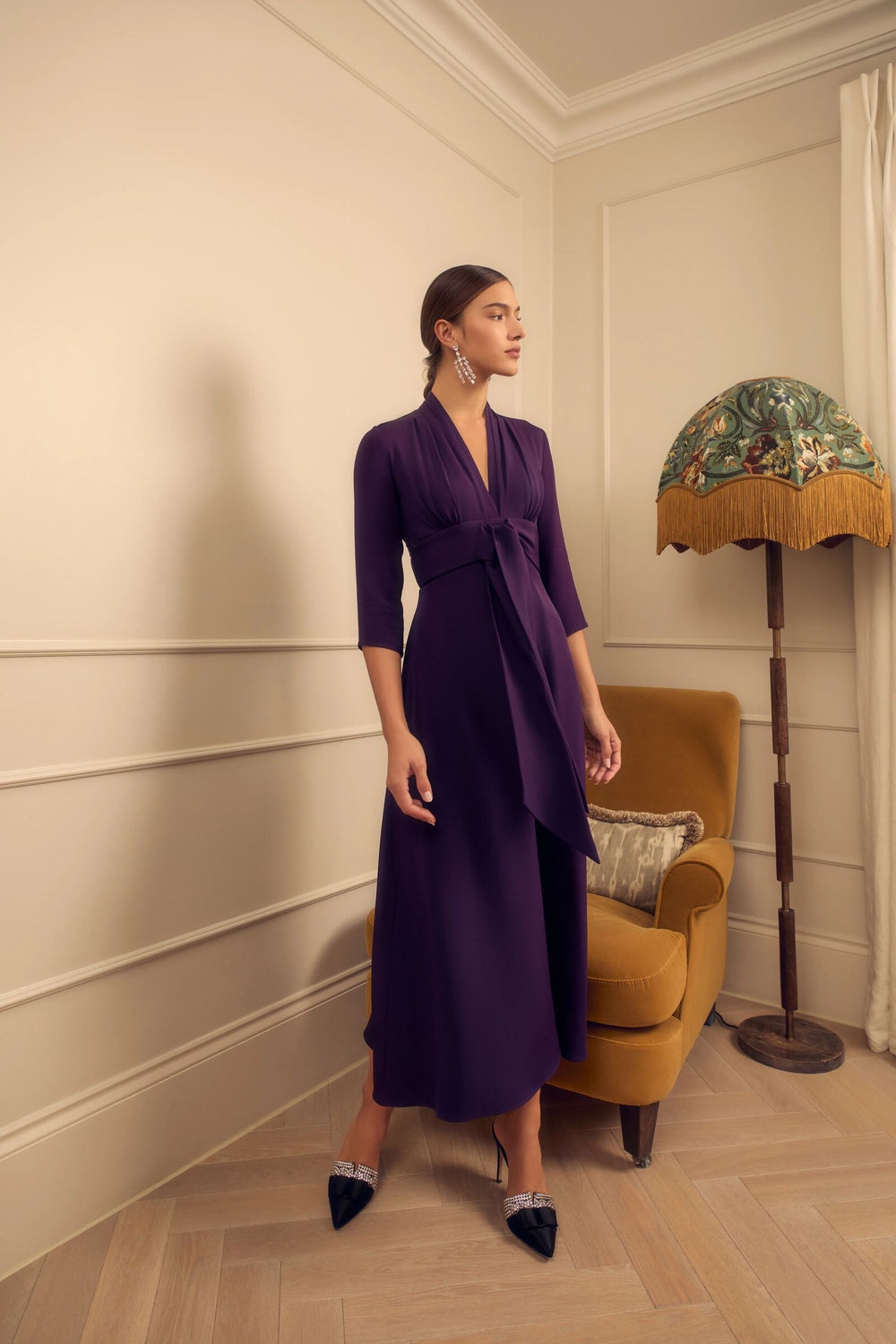 Load image into Gallery viewer, Fontaine Silk Crepe Blackcurrant