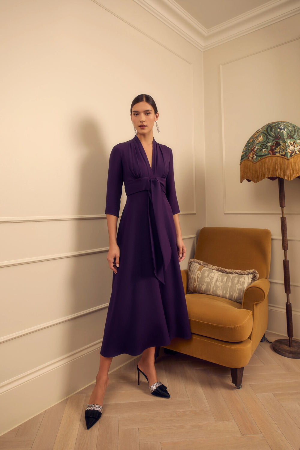 Load image into Gallery viewer, Fontaine Silk Crepe Blackcurrant