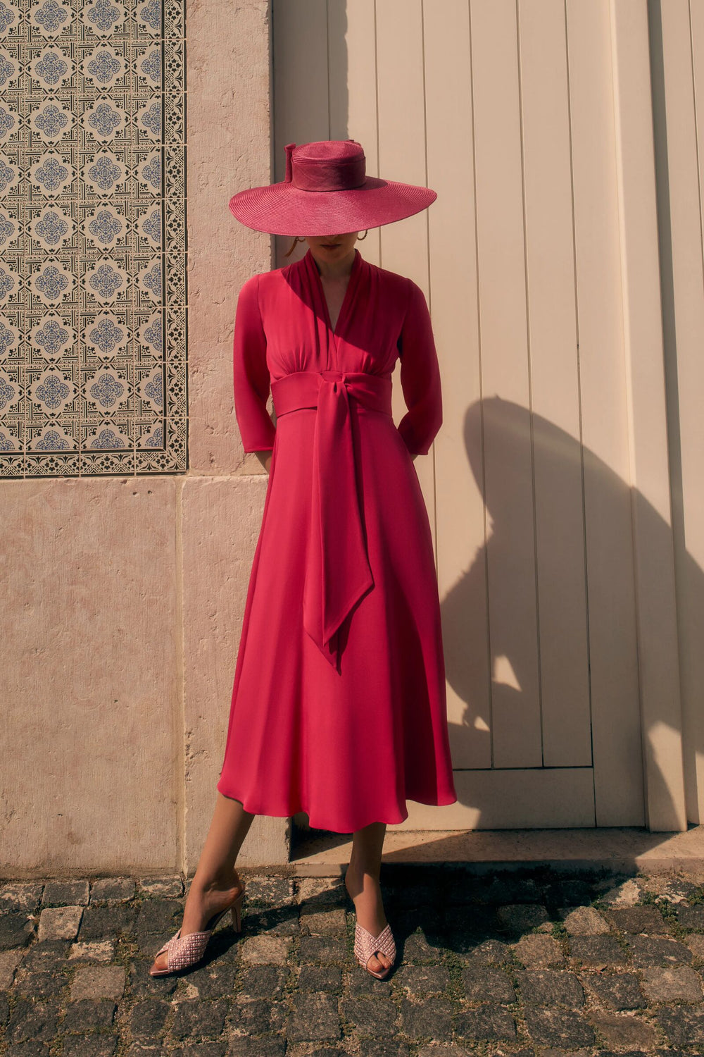 Load image into Gallery viewer, Fontaine Silk Crepe Raspberry