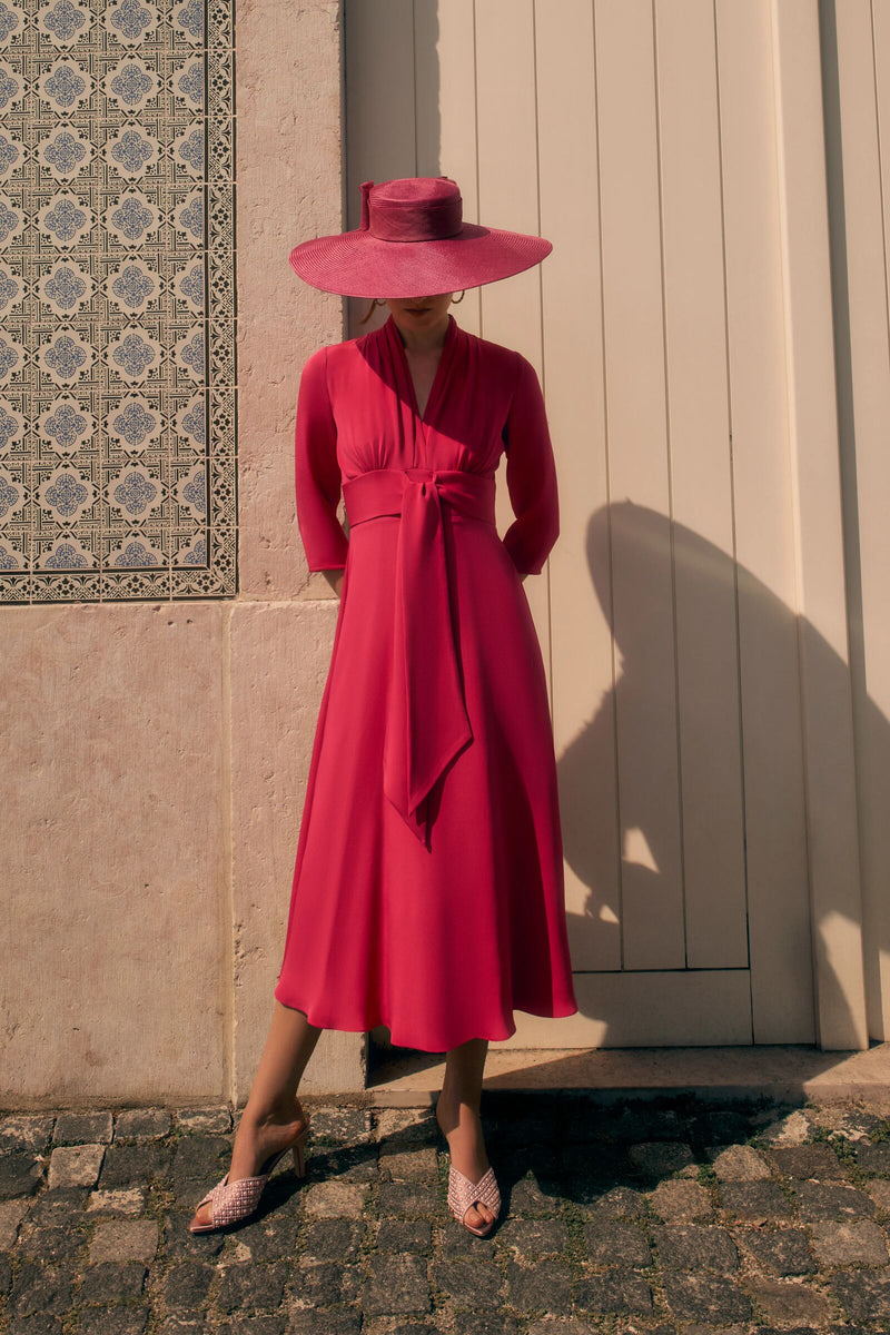 Load image into Gallery viewer, Fontaine Silk Crepe Raspberry