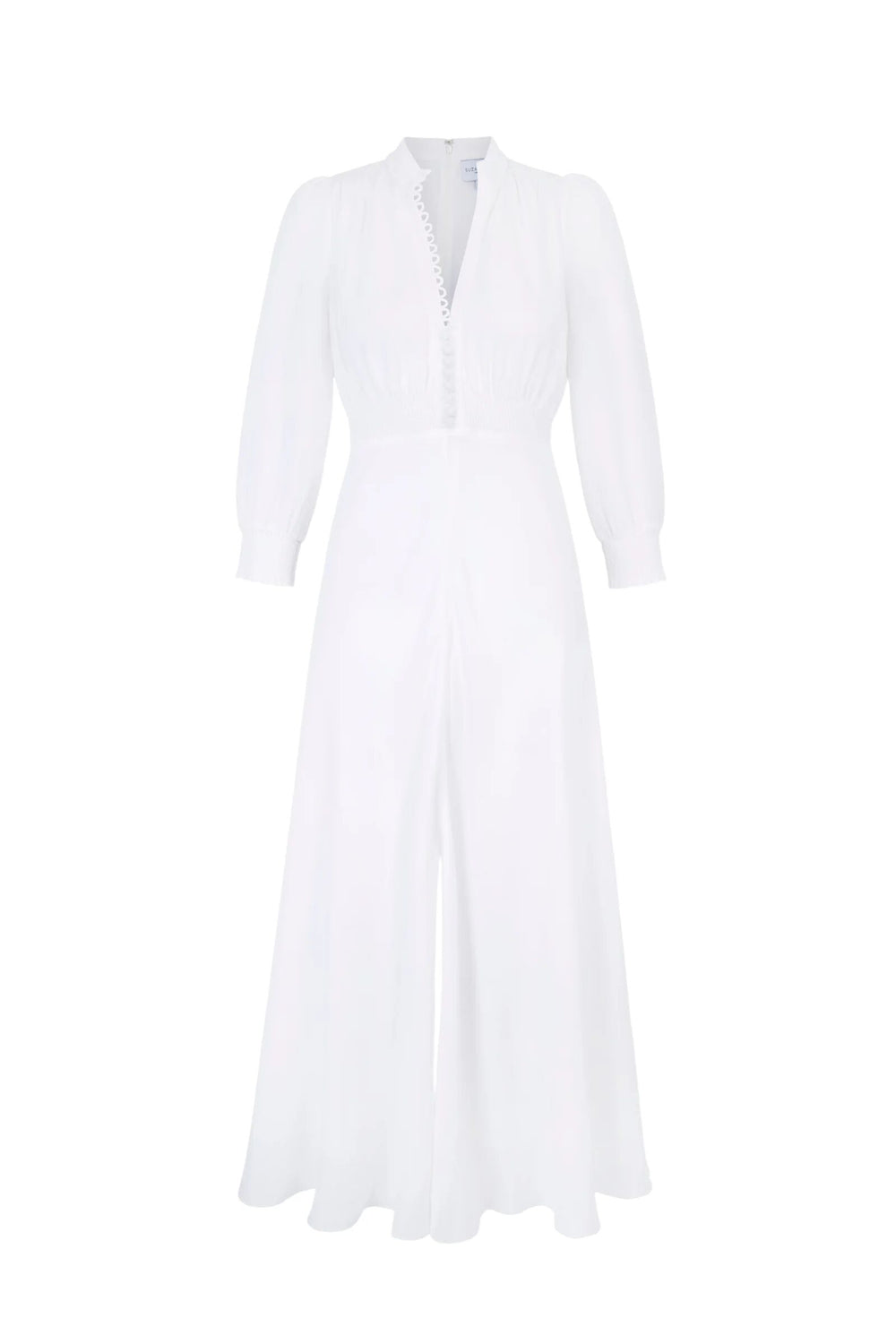 Load image into Gallery viewer, Gabriella Dress White Floral Cloqué