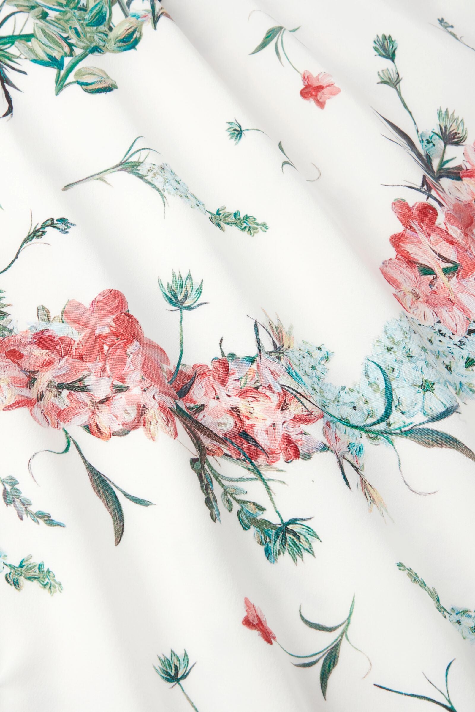 Gabriella Tea Dress Larkspur White | Luxury Midi Dresses