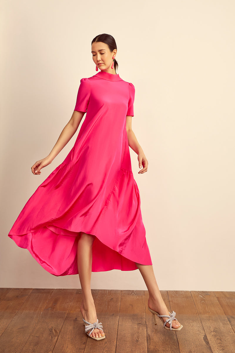 Load image into Gallery viewer, The Garland Dress Hot Pink - ARCHIVE SALE