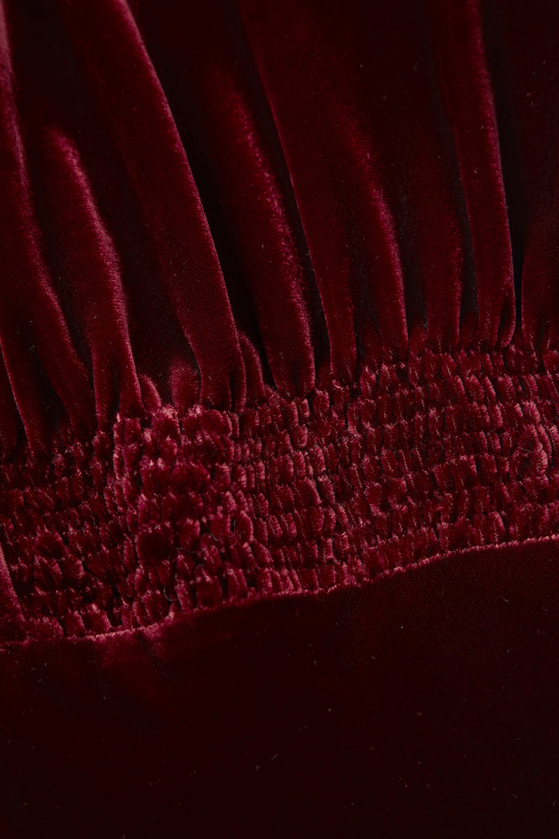 Load image into Gallery viewer, Gloria  Velvet Tea Dress Merlot Red