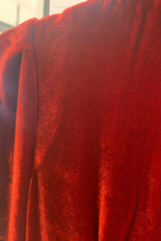 Load image into Gallery viewer, Velvet Grandad Dress Ruby - SAMPLE SALE