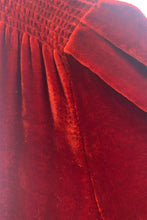 Load image into Gallery viewer, Velvet Grandad Dress Ruby - SAMPLE SALE