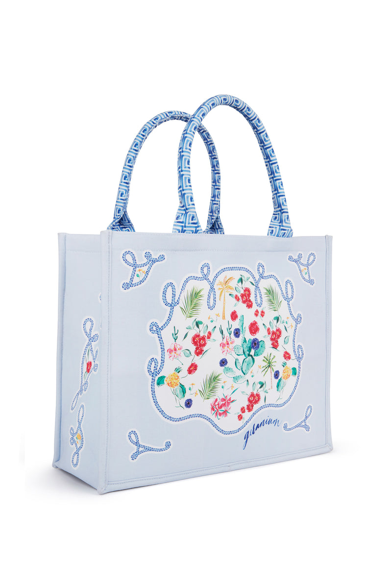 Load image into Gallery viewer, Summer Tote Bag Greek Geraniums