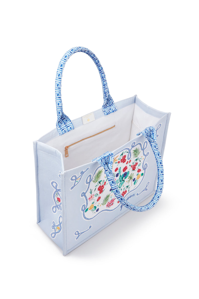 Load image into Gallery viewer, Summer Tote Bag Greek Geraniums