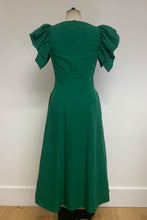 Load image into Gallery viewer, Green Cotton Blend Dress - ARCHIVE SALE
