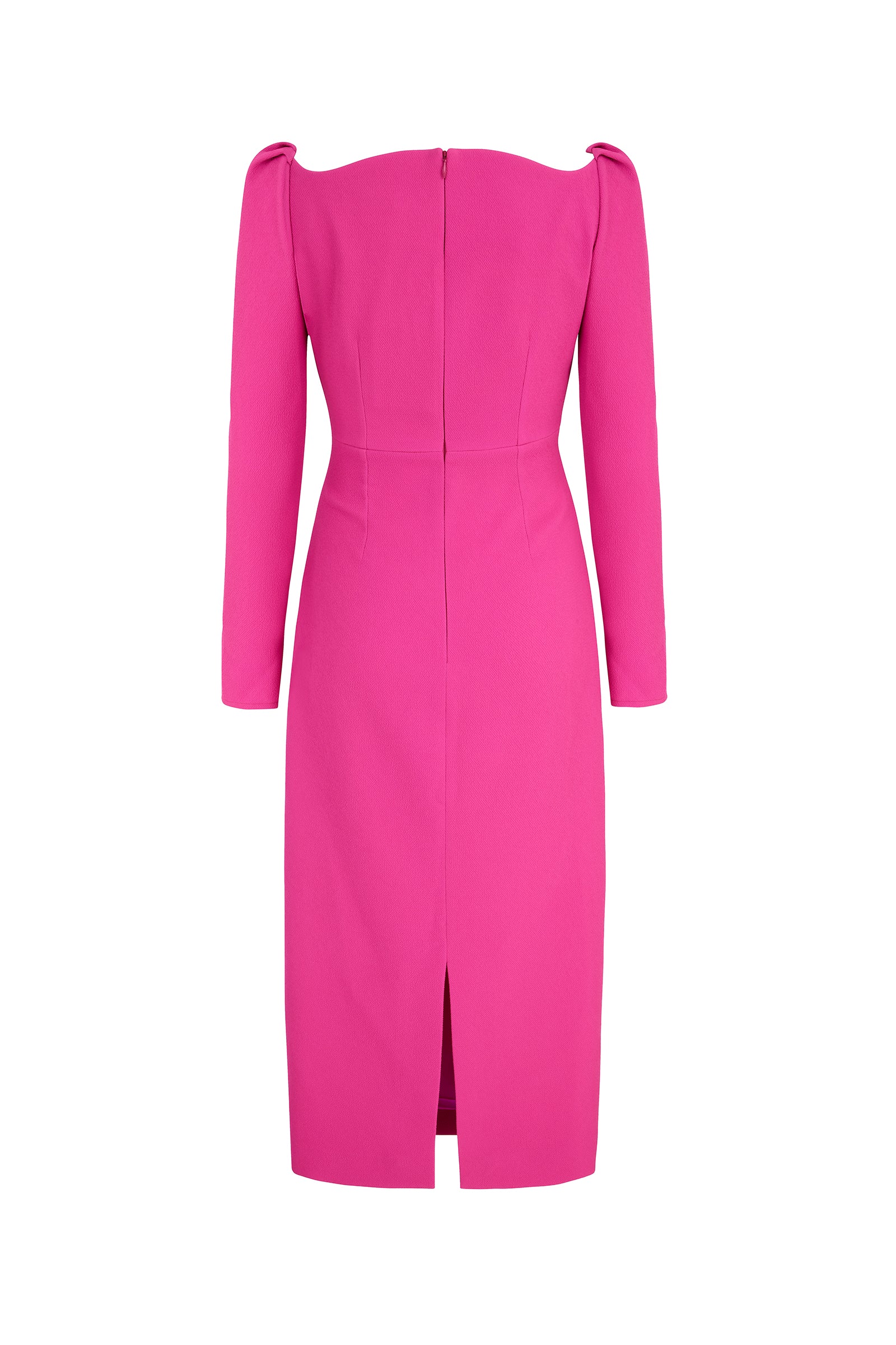 Halley Dress | Hot Pink Stretch Crepe | Suzannah London Halley Dress | Hot Pink Stretch Crepe | Suzannah London