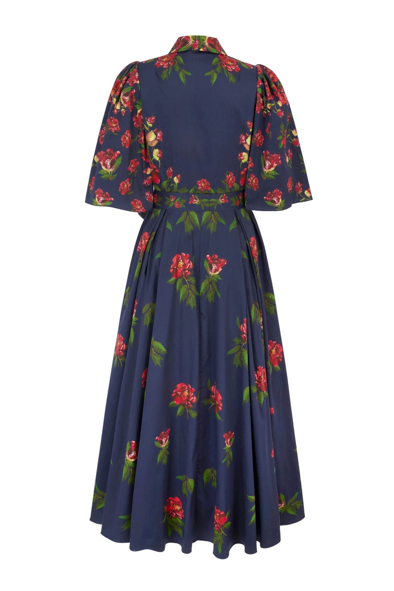 Load image into Gallery viewer, Harper Shirt Dress Red Peony x Nay Bellamy