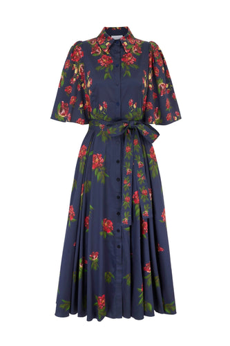 Harper Shirt Dress Red Peony x Nay Bellamy