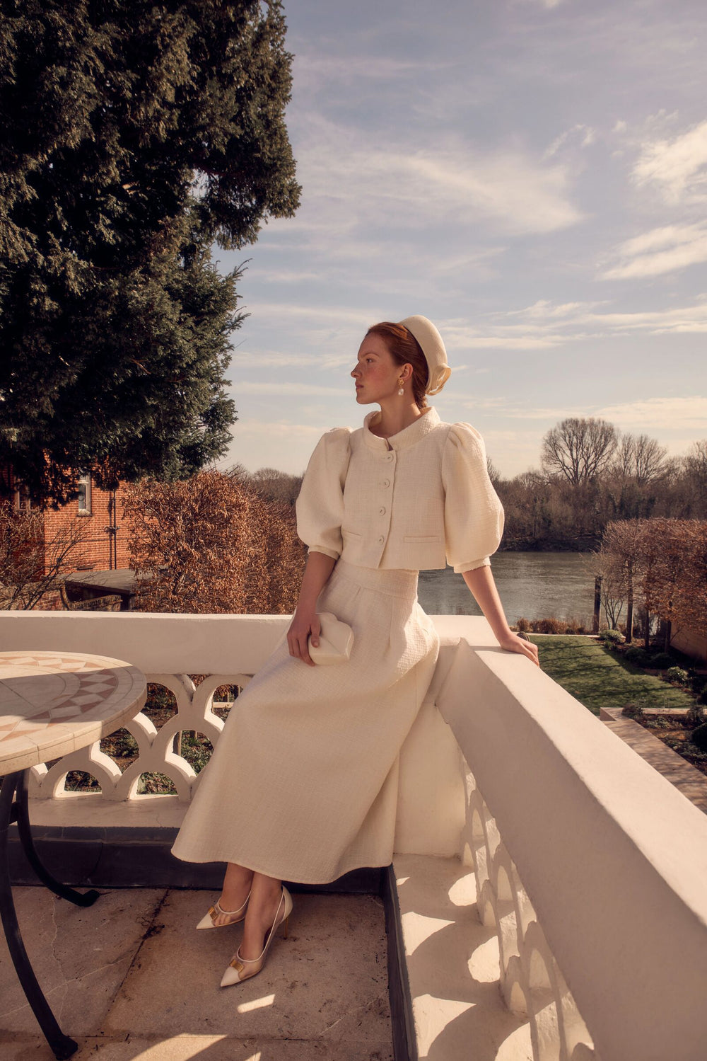 Load image into Gallery viewer, Harrogate Jacket  Ribbon Tweed Cream