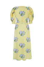 Load image into Gallery viewer, Hebe Wrap Dress Hydrangea Heart Print - ARCHIVE SALE
