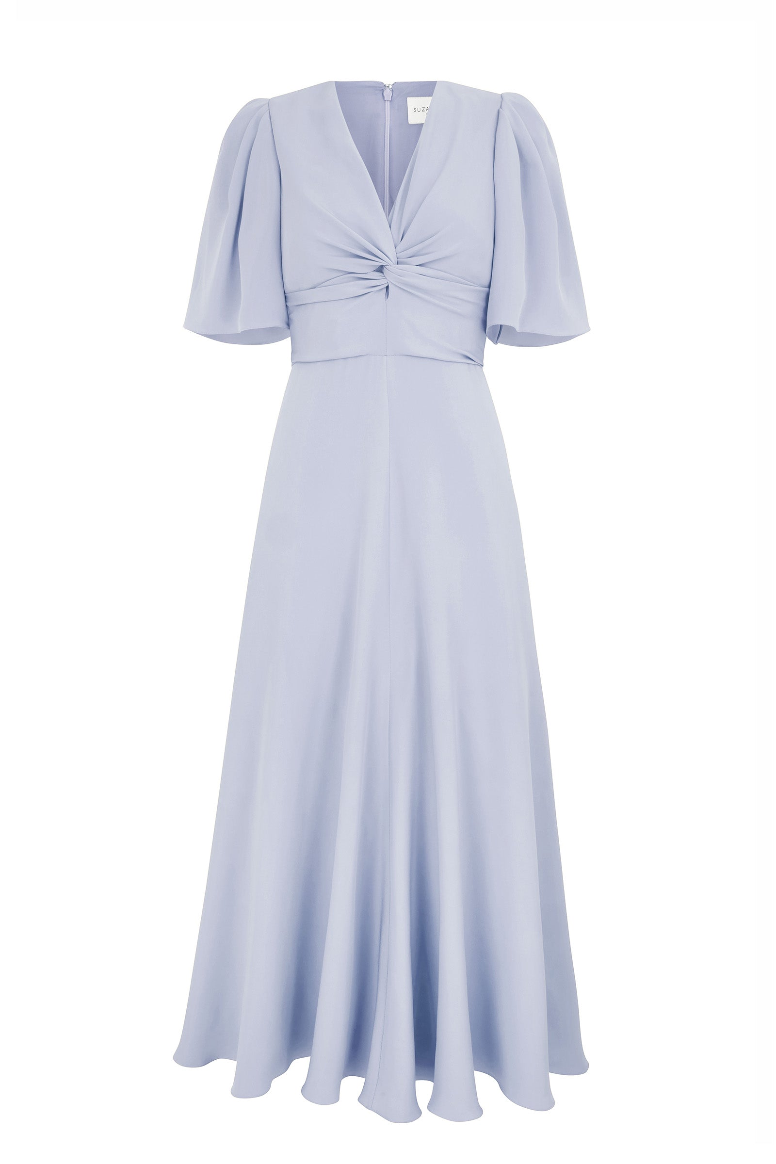 Holland Dress Bleu Ciel Silk Cady | Suzannah London Holland Dress Bleu Ciel Silk Cady | Suzannah London