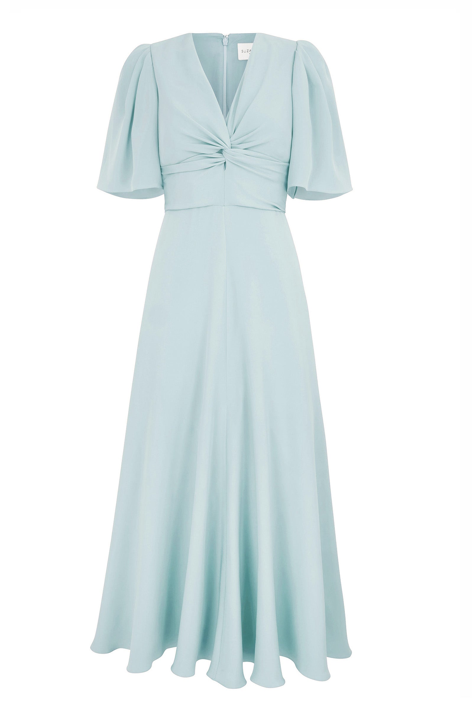 Holland Dress Celadon Green Silk Cady | Suzannah London Holland Dress Celadon Green Silk Cady | Suzannah London