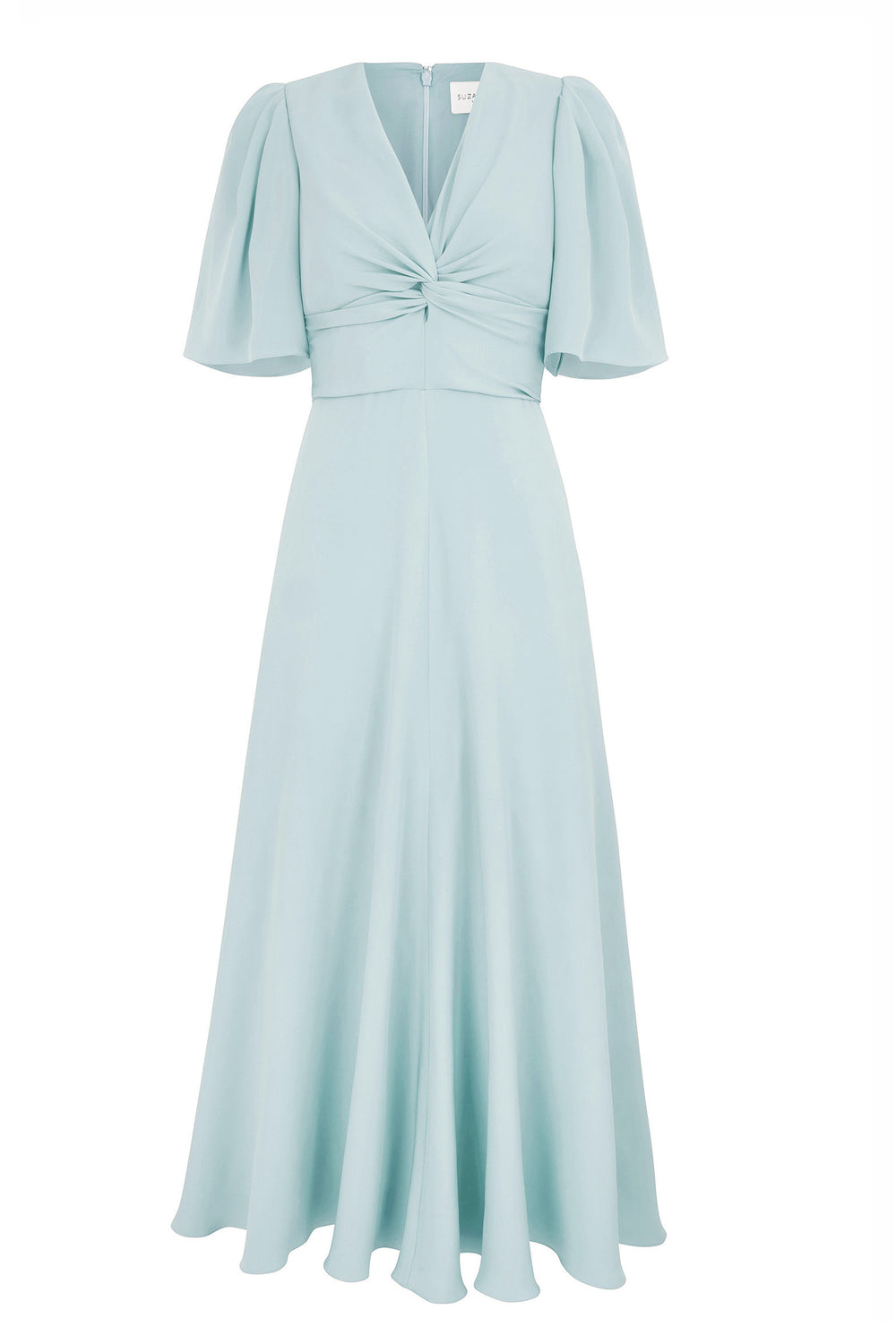 Load image into Gallery viewer, Holland Dress Celadon Green Silk Cady