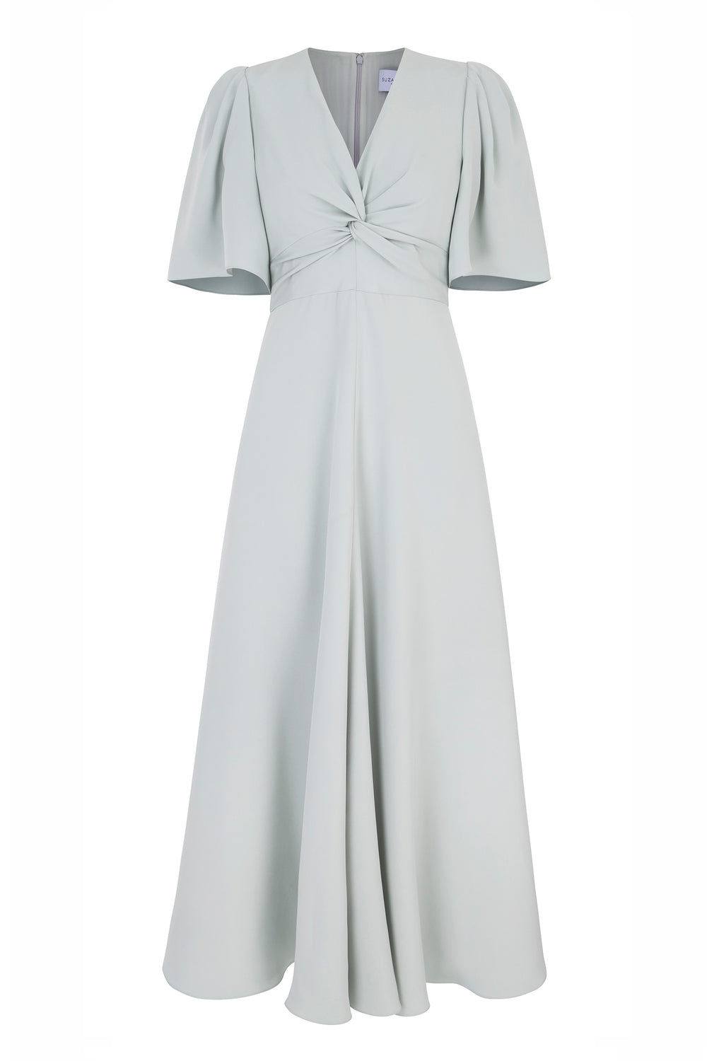 Load image into Gallery viewer, Holland Dress Celadon Green Silk Cady