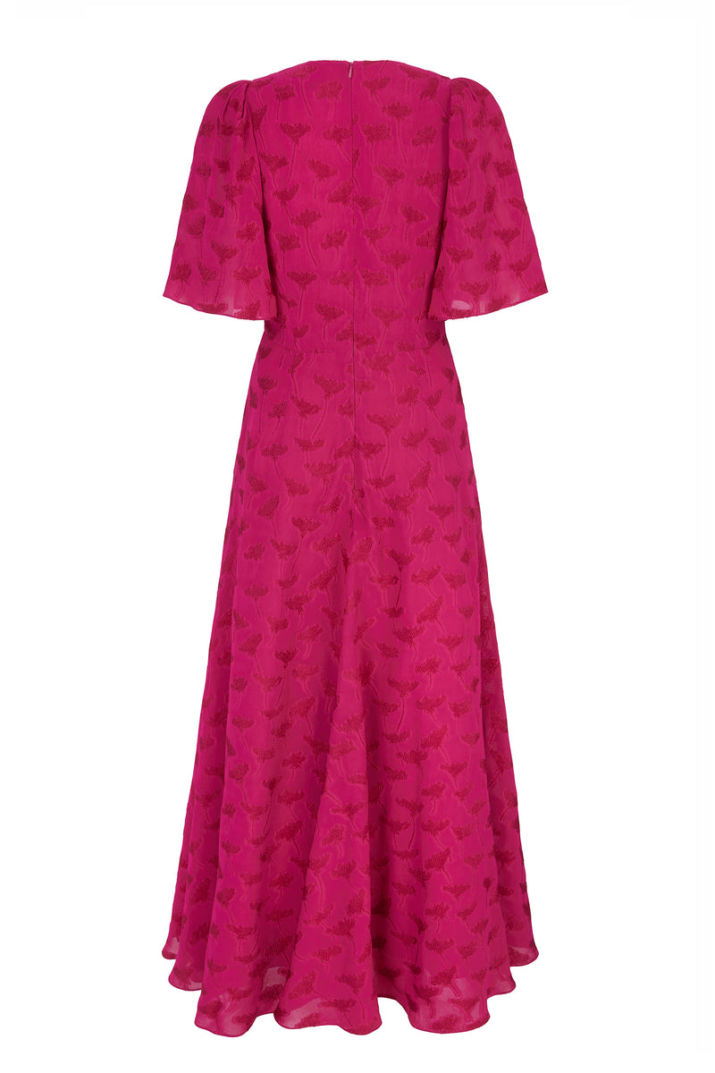 Load image into Gallery viewer, Holland Dress Fil Coupé Fuchsia Pink