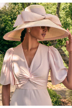 Load image into Gallery viewer, Margot Wide Brim Couture Bow Hat x Ruth Ravenscroft
