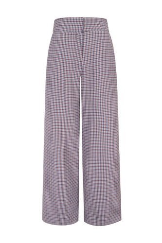 Brooklyn Trousers Checked Houndstooth Tweed