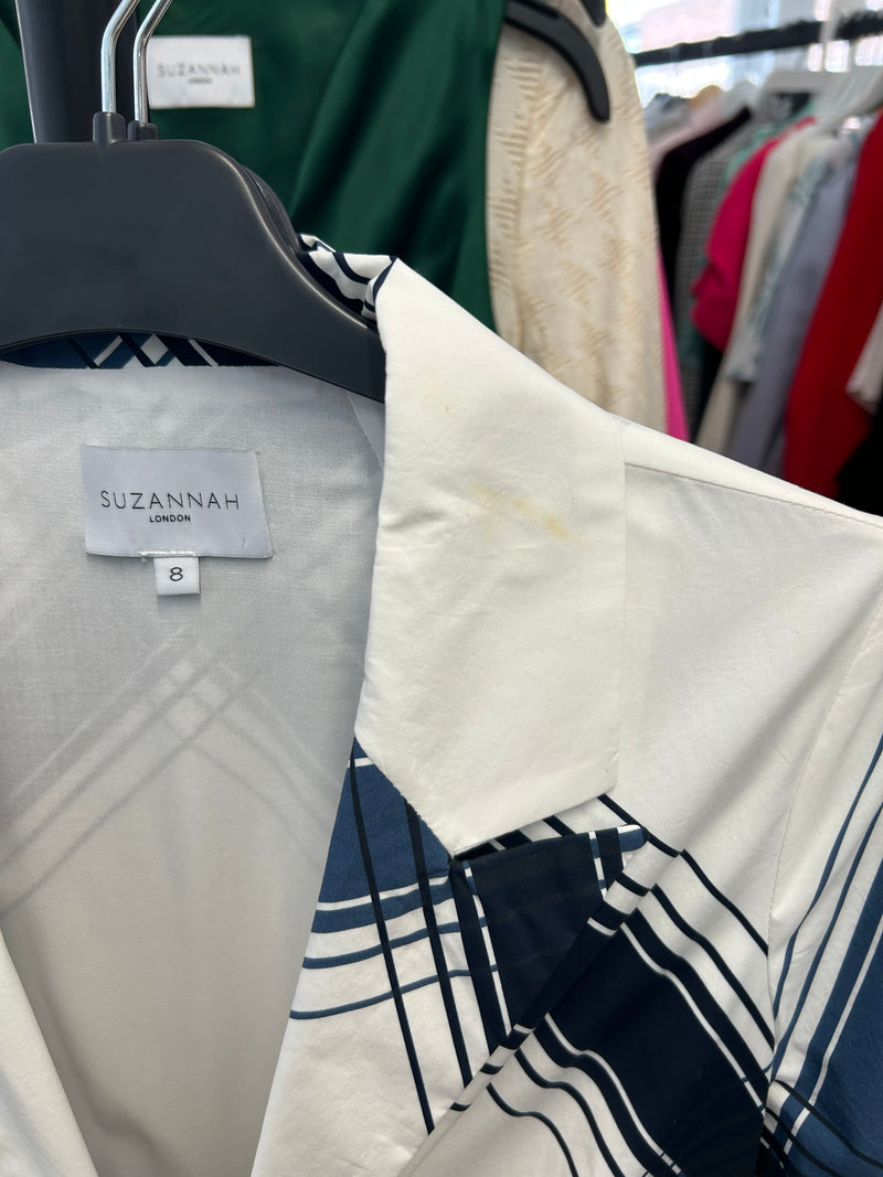 Load image into Gallery viewer, Edith Check Cotton Shirt Dress ARCHIVE SALE