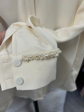 Load image into Gallery viewer, Mayfair Silk Crepe Embellished Shirt Ivory - ARCHIVE SALE
