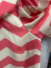Load image into Gallery viewer, Palm Beach Clara Top Pink Chevron Silk - ARCHIVE SALE
