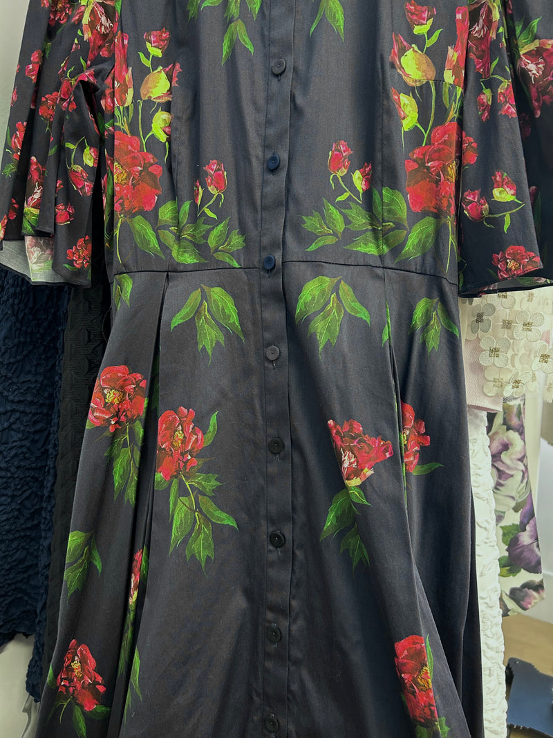 Load image into Gallery viewer, Harper Shirt Dress Red Peony ARCHIVE SALE