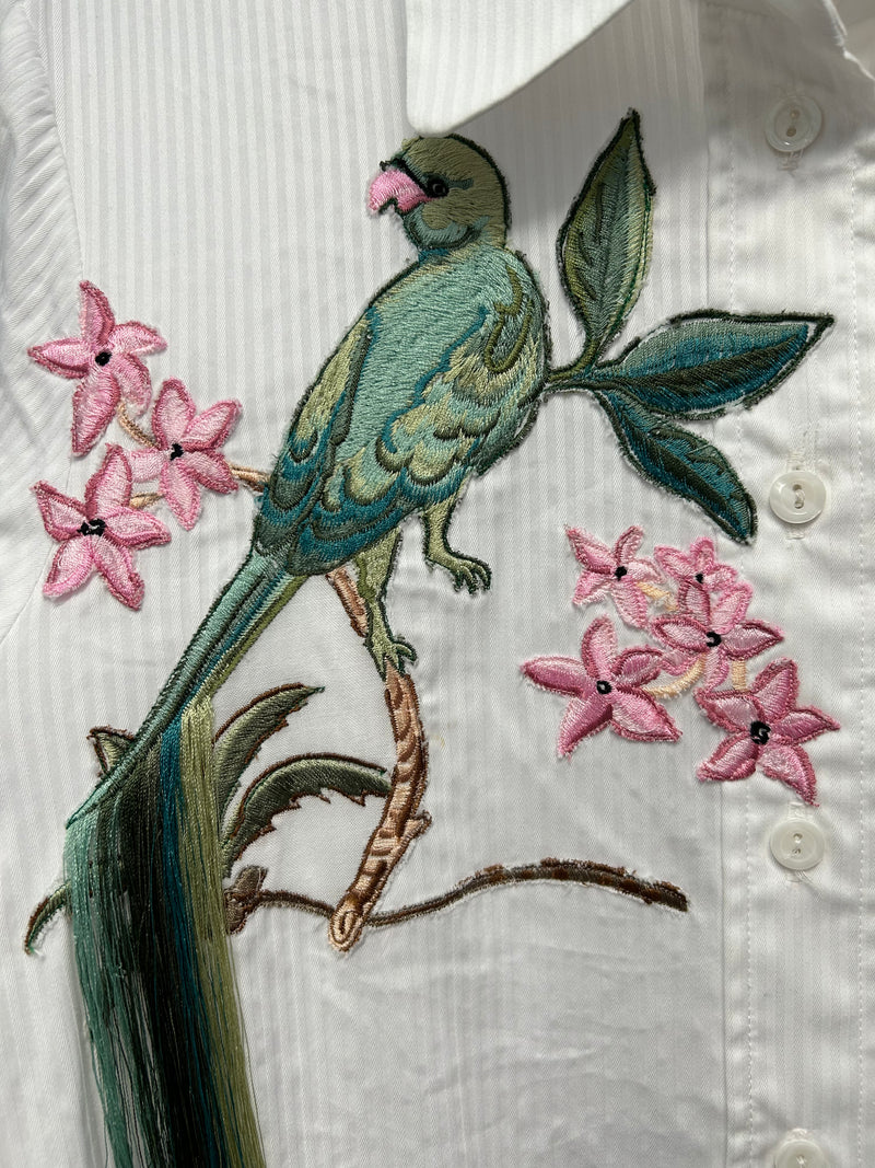 Load image into Gallery viewer, Cassie Embroidered Shirt Dress ARCHIVE SALE