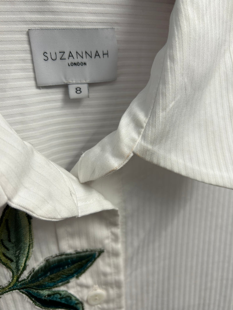 Load image into Gallery viewer, Cassie Embroidered Shirt Dress ARCHIVE SALE