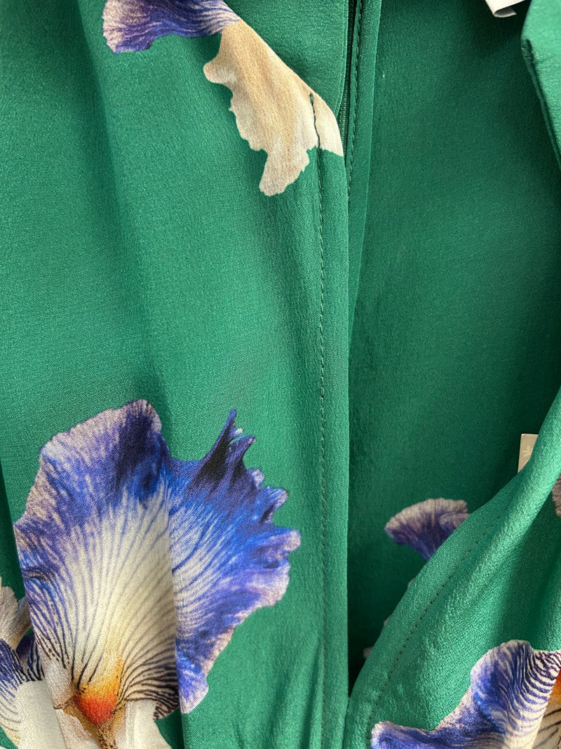 Load image into Gallery viewer, Monique Tea Dress Green Iris x Rachel Levy - ARCHIVE SALE