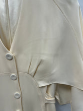 Load image into Gallery viewer, Florence Cape Dress Silk Crepe Vanilla - ARCHIVE SALE