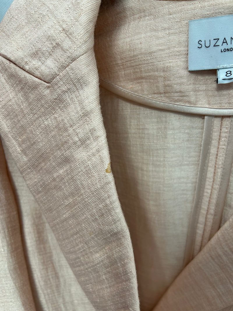 Load image into Gallery viewer, Rapallo Double Breasted Blazer Pink Luxe Linen - ARCHIVE SALE