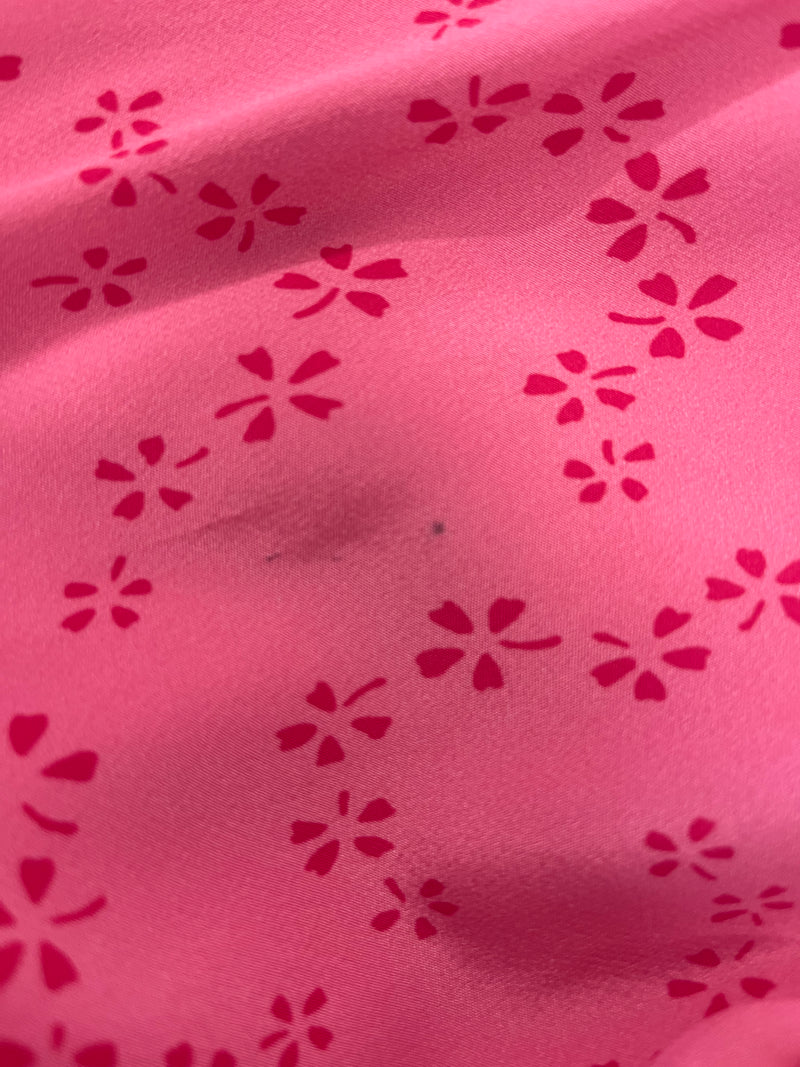Load image into Gallery viewer, Elyse Silk Tea Dress Trailing Stars Raspberry ARCHIVE SALE