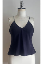 Load image into Gallery viewer, Silk Strappy Camisole Navy ARCHIVE SALE