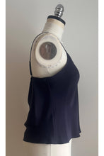 Load image into Gallery viewer, Silk Strappy Camisole Navy ARCHIVE SALE