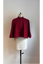 Load image into Gallery viewer, Cape Metallic Tweed Red ARCHIVE SALE
