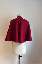 Load image into Gallery viewer, Cape Metallic Tweed Red ARCHIVE SALE