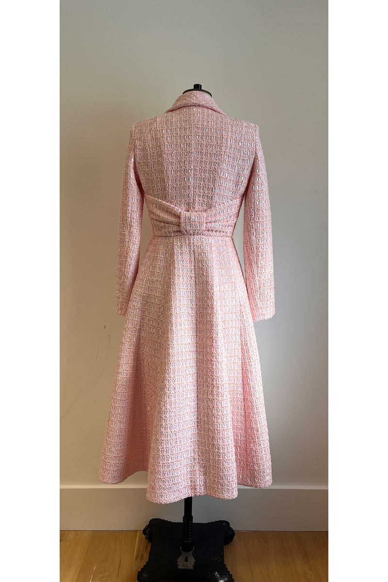 Load image into Gallery viewer, Boston Coat Dress Pink Tweed - ARCHIVE SALE