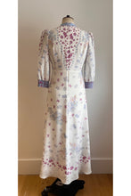 Load image into Gallery viewer, Gabriella Silk Tea Dress Forget-Me-Not ARCHIVE SALE