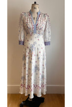Load image into Gallery viewer, Gabriella Silk Tea Dress Forget-Me-Not ARCHIVE SALE
