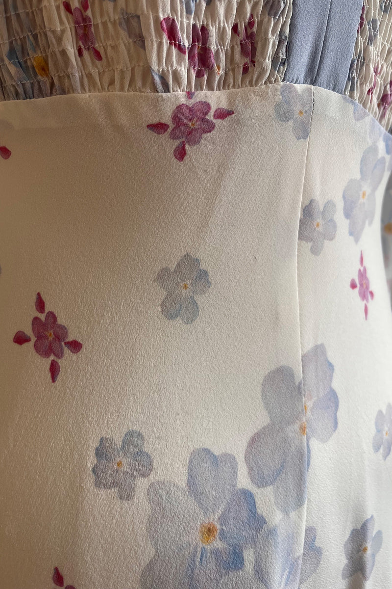 Load image into Gallery viewer, Gabriella Silk Tea Dress Forget-Me-Not ARCHIVE SALE