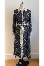 Load image into Gallery viewer, Bows Silk Shirt Dress